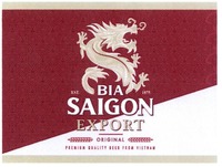 BIA SAIGON EXPORT EST. 1875 ORIGINAL PREMIUM QUALITY BEER FROM VIETNAM