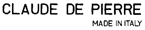 CLAUDE DE PIERRE MADE IN ITALY