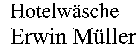 Hotelwäsche Erwin Müller