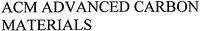 ACM ADVANCED CARBON MATERIALS