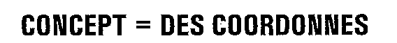 CONCEPT = DES COORDONNES