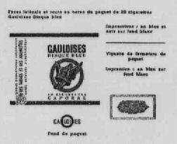 GAULOISES DISQUE BLEU CAPORAL