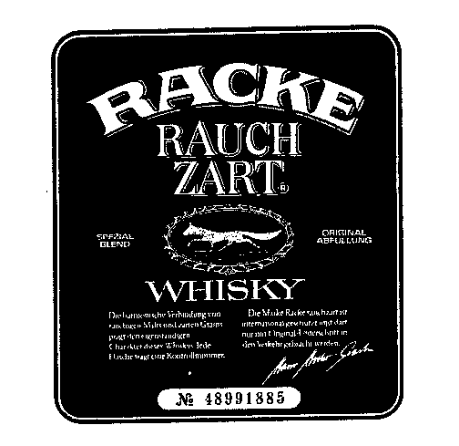 RACKE RAUCH ZART WHISKY