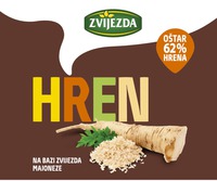 ZVIJEZDA HREN NA BAZI ZVIJEZDA MAJONEZE OŠTAR 62 % HRENA