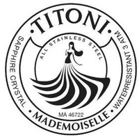 TITONI SAPPHIRE CRYSTAL MADEMOISELLE WATERRESISTANT 3 ATM ALL STAINLESS STEEL MA 46722
