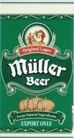 Original Lager Müller Beer From Natural Ingredients EXPORT ONLY