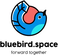 bluebird. space forward together