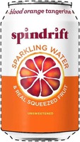 SPINDRIFT * BLOOD ORANGE TANGERINE* SPARKLING WATER & REAL SQUEEZED FRUIT UNSWEETENED