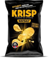 NYHET! PRØV EN HELT NY POTETCHIPS! KRISP TYNNERE OG SPRØERE HAVSALT