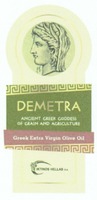 DEMETRA ANCIENT GREEK GODDESS OF GRAIN AND AGRICULTURE Greek Extra Virgin Olive Oil