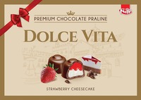 PREMIUM CHOCOLATE PRALINE DOLCE VITA STRAWBERRY CHEESECAKE