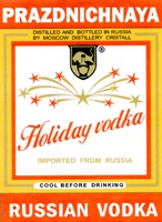 PRAZDNICHNAYA Holiday voldka RUSSIAN VODKA