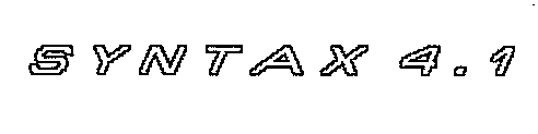 SYNTAX 4.1