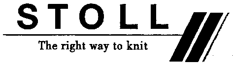 STOLL The right way to knit
