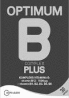 OPTIMUM B COMPLEX PLUS KOMPLEKS VITAMINA B: vitamin B12 - 1000 g + vitamin B1, B2, B3, B5, B6 INPHARM