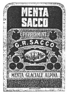 MENTA SACCO PEPPERMINT G.R. SACCO MENTA GLACIALE ALPINA