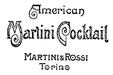 American Martini Cocktail MARTINI & ROSSI