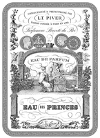EAU DES PRINCES CONFECTIONNÉ & PERFECTIONNÉ PAR L.T. PIVER MAISON FONDÉE À PARIS EN 1774, Parfumeur Breveté du Roi EAU DE PARFUM