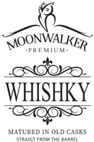 MOONWALKER PREMIUM WHISHKY MATURED IN OLD CASKS STRAIGT FROM THE BARREL