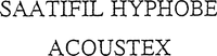 SAATIFIL HYPHOBE ACOUSTEX