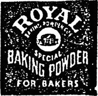 ROYAL BAKING POWDER FOR BAKERS