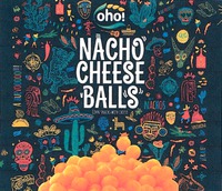 oho! NACHO CHEESE BALLS CORN SNACKS WITH CHEESE
