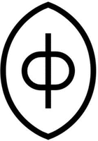English transliteration of the Greek letter Φ appearing in the trademark is Phi.