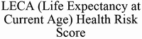 LECA (Life Expectancy at Current Age) Health Risk Score