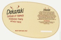 Dekaraki TSIPOURO OF TIRNAVOS Vasdavanos Family WITHOUT ANISE
