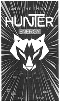 TASTE THE ENERGY, HUNTER ENERGY, B6, B12, B7, C, B3