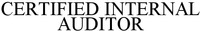CERTIFIED INTERNAL AUDITOR