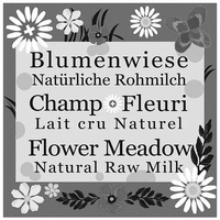 Blumenwiese Natürliche Rohmilch Champ Fleuri Lait cru Naturel Flower Meadow Natural Raw Milk