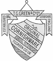 ORIGINAL CORNISHWARE TGGREEN.CO.UK T.G. GREEN & CO. LTD. ESTABLISHED 1864 DERBYSHIRE ENGLAND