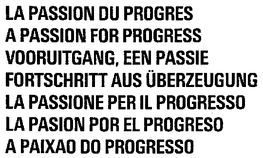 LA PASSION DU PROGRES