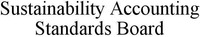 Sustainability Accounting Standards Board