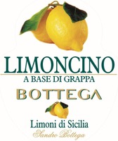 LIMONCINO A BASE DI GRAPPA BOTTEGA Limoni di Sicilia Sandro Bottega