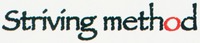 Striving method