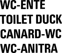 WC-ENTE TOILET DUCK CANARD-WC WC-ANITRA