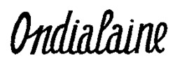 Ondialaine