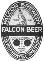 FALCON BEER VAN VOLLENHOVEN & Co AMSTERDAMFALCON BREWERY