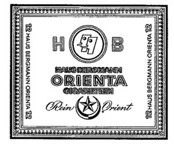 HB HAUS BERGMANN ORIENTA CIGARETTEN Rein Orient