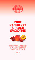PURE RASPBERRY & PEACH SMOOTHIE