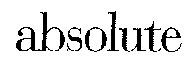 absolute