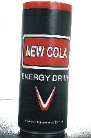 NEW COLA ENERGY DRINK A base de Vitamines et Taurina.