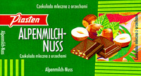 Piasten ALPENMILCH-NUSS Czekolada mleczna z orzechami