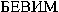 BEWIM (cyrillic)