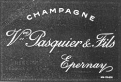 CHAMPAGNE Vve Pasquier & Fils