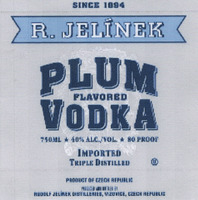 R. JELÍNEK PLUM FLAVORED VODKA