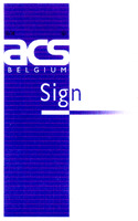 acs BELGIUM Sign