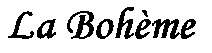 La Bohème